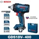 Bosch 18V Impact Wrench GDS 18V-400 Brushless Lithium 400N.m High Torque Rechargeable Electric