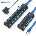 3.0 USB Hub Multi USB Splitter USB Multi Hub USB 3 Hub Use Power Adapter 4/7 Port 2.0 USB Port with