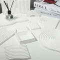 Weiße Welle Tür bogen Modelle Gips Lagerung Tablett Foto Requisiten Schmuck Kosmetik posiert