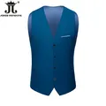 M-6XL Luxurious Fashion High-end Solid Color Men's Official Business Casual Suit Vest Groom Wedding