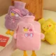 Cute Hot Water Bottle Bag Protective Cover Detachable Soft Plush Water Injection Hand Warmer Home