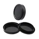 For Fujifilm GFX G Mount Rear Lens Cap / Camera Body Cap / Cap Set Plastic Black for Medium Format