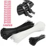 100PCS nylon kabelbinder selbst-locking schwarz kunststoff wickel kabelbinder feste kabelbinder