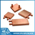 Full Copper CPU GPU Water Cooling Block Graphics Card Intel AMD Heat Exchanger Radiator PC Modding