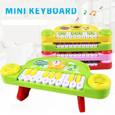 Kids Children Piano Toys Mini Electronic Piano Keyboard Musical Instrument Toy With 10 Pre-loaded