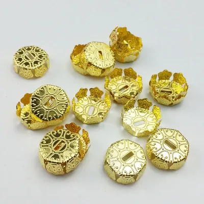 20 teile/los 20mm Gold eisen kappe schmuck zubehör für