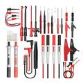 25Pcs Multimeter Test Lead Kit With Alligator Clip Test Hook Wire-Piercing Probe