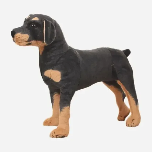 32cm lebensechter Hund Plüsch tier realistische Stofftiere Rottweiler Hund Plüschtiere Kinderspiel