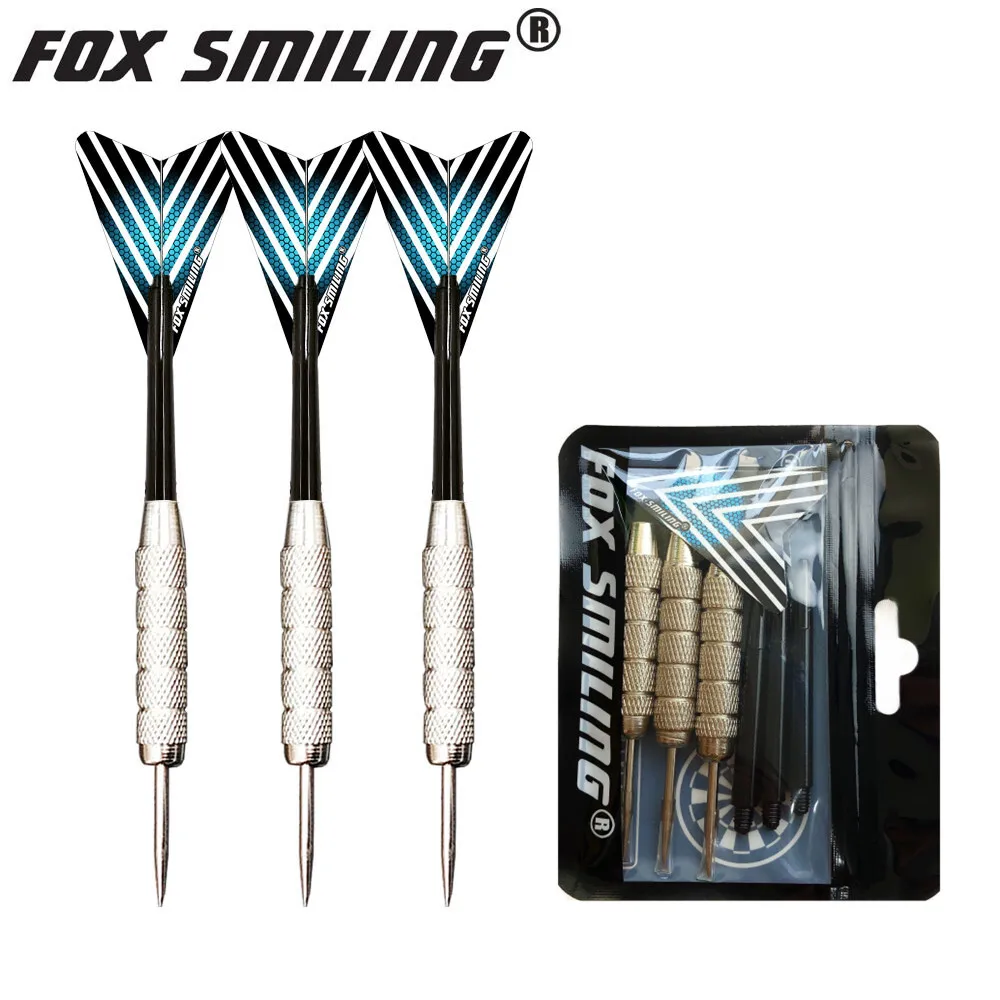 Fox Smiling 3 Stück 22 g professionelle Darts mit Stahlspitze