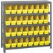 Quantum Storage Systems 1239-201 Steel Shelving with 32 6 in. Shelf Bins Yellow - 36 x 12 x 39 in.