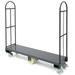 LEDKINGDOMUS Narrow Aisle U-Boat Platform Cart Truck Dolly Thick Steel Deck 2000 LB With Wheels