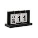 piaybook Tabletop Ornaments Decoration Style DIY Calendar Retro Perpetual Office Calendar Wall School Crafts Decoration & Hangs Decorative Ornaments for Home Holiday Tabletop Decor Black