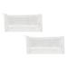 2PCS Office Supplies Home Office Pencil Case Transparent Lightweight Portable Zipper Pen Pouch Cosmetic Bag For School