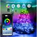 Hanzidakd Smart Fairy Lights 32.8Ft Color Changing Christmas Lights 100 LED Lights For Bedroom With Bluetooth Music Sync APP Remote Control USB Powered For Party Xmas Halloween