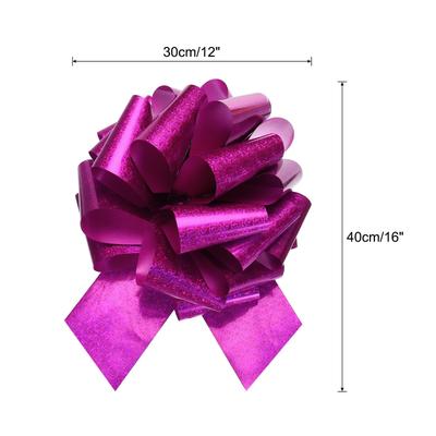 12 Inch Giant Large Pull Bow Big Glitter Metallic Car Bows Ribbon