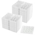 SEUNMUK 100 Pack 12 Grids Quail Egg Cartons Clear Plastic Quail Eggs Holders for Small Quail Eggs Pigeon Eggs