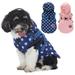 Dog Winter Coat Polka Dot Dog Winter Coat Windproof Cozy Cold Weather Dog Coat With Zipper Dog Warm Jacket Dog Vest for Small Medium Dogs with Hat