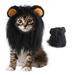 Pet Headwear Wig Hat Pet Dog Cat Headband Dog Cat Dress Lion Headbandblackl