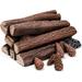 Hisencn 16 Large Gas Fireplace Logs and Ceramic Pine Corns Fireplace Decorative Ceramic Wood Log Set for Intdoor Inserts Vented Propane Electric Gas Fireplaces Outdoor Firebowl 12pcs
