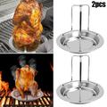 1Set Bbq Grill Pan Nonstick Grill Chicken Rack With Bowl Bbq Accessories Tool