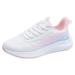 ZHAGHMIN Running Shoes for Women Lace-Up Lightweight Tennis Shoes Non Slip Gym Workout Shoes Comfort Breathable Mesh Walking Sneakers Pink Size6.5