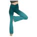 B91xZ Women s Lined Leggings High Waisted Compression Yoga Pants with Tummy Control Green L