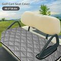 Tcwhniev Universal Golf Cart Seat Cover Soft Non-Slip Golf Cart Seat Towel with Holes Breathable Golf Cart Seat Blanket Covers Fits Most 2 Seater Golf Carts 49.5 x 28.6 Inches