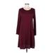 Old Navy Casual Dress - A-Line: Burgundy Solid Dresses - Women's Size Medium