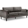 Hayward Grey Velvet 3 Seater Fabric Sofa