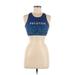 WITH Wear it to Heart Active Tank Top: Blue Activewear - Women's Size Medium