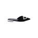 Zara Mule/Clog: Black Print Shoes - Women's Size 35 - Pointed Toe