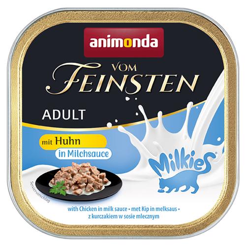 Animonda Vom Feinsten Adult Milkies in Sauce 36 x 100 g – Huhn in Milchsauce