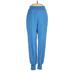 HERVE by Herve Leger Sweatpants - High Rise: Blue Activewear - Women's Size X-Small