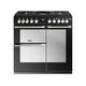 Stoves Sterling Deluxe ST DX STER D900DF BK 90cm Dual Fuel Range Cooker - Black - A/A/A Rated