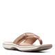 Clarks Damen Breeze Sea Flipflop, Warm Beige Synthetik, 39.5 EU