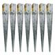 7 x Fence Post Holder 75mm posts Support Drive Down Spike Wedge Grip Galvanised for 75mm x 75mm posts, 600mm spike (3" x 24") Eliza Tinsley Swiftpost, Pack of 7