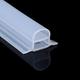 YTREDF Silicone Wet Room Bathroom Floor Seal Screen,Shower Wetroom Floor Seal,Door Seal Strip Shower,Kitchen Collapsible Shower Threshold Water Dam,Shower Barrier And Retention System,Transparent 3m