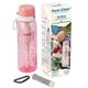 Pure Clear Filter Water Bottle - 769ml - Water Filter Bottle with Electro-Adsorptive Tech to Remove Viruses, Bacteria, Parasites & More - Filtered Water Bottle For Travelling, Gym & Outdoors - Pink