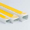 Electrical Cable Trunking with Self Adhesive White Paintable PVC Trunking Wire Tidy Conduit 1 Meter (38x25mm, 10x 1m White)
