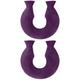 ULTECHNOVO 2pcs Fashion Hand Warmer Fillable Hot Water Pouch Rubber Hot Water Bottle Soft Hot Water Bag Neck Shoulder Hand Warmer Shoulder Heat Purple Keep Warm Water Bottle Bag