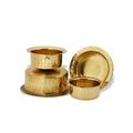 Satisfactory Nation Brass Patila Set of 4 Tope Topia Bhaguna Round Patila Capacity 1 Litre to 4 Liter Brass tope Pan & Pot