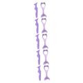 POPETPOP 10 Pcs Lipstick Makeup Tool Make up Stencils Eyelash Grafting Tool Silicone Eye Make up Tools Silicone Eyeliner Pads Masks Spoon Constant Temperature Purple Silica Gel Ruler Miss