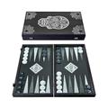 Manopoulos Dia de Los Muertos Art Premium Backgammon Set 19 inch x 10 inch (48cm x 26cm) Closed) – Classic Strategy Backgammon Board game – Suitable for serious players or collectors