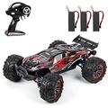 Off Road RC Car,F14A RC Car High Speed 1/10 2.4GHz Car 70km/h 4WD Brushless Off-Road Car with Metal Parts C Hub Carrier Suspension Arm 3 Battery