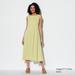 Women's Ultra Stretch Airism Sleeveless Dress with Quick-Drying | Light Green | Large | UNIQLO US