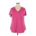 Avenue Short Sleeve T-Shirt: Pink Tops - Women's Size 14 Plus