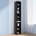 Ebern Designs Giankarlo Bookcase Wood in Black | 70.9 H x 11.6 W x 9.3 D in | Wayfair 86E9AE9C94DE4209819026E5D0BBBBF8