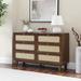 Loon Peak® Henness 6 - Drawer Dresser Wood in Brown | 32.75 H x 52 W x 15.75 D in | Wayfair C41BBA6DDE144670989C1A10AA368BD2