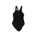 Ashley Graham x Swimsuits For All One Piece Swimsuit: Black Print Swimwear - Women's Size 8