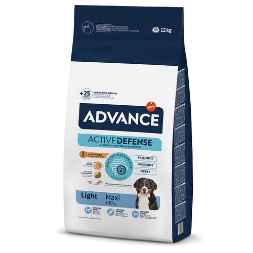 Sparpaket: 2x12kg Advance Maxi Light Hundefutter trocken